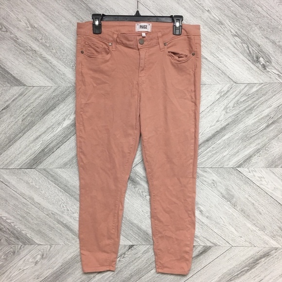 Paige | Verdugo Crop Skinny Jeans Ballet Pink 32 - Picture 3 of 8